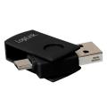 logilink aa0068 micro usb b m otg card reader black extra photo 2