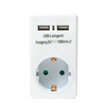 logilink pa0112 usb power socket adapter 2x usb ports 2x 1000ma extra photo 1