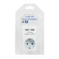 logilink pa0112 usb power socket adapter 2x usb ports 2x 1000ma extra photo 2