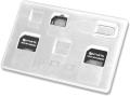 4smarts sim card organiser with adapters white silver extra photo 1