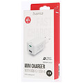 hama 201691 fast charger 1x usb c 1x usb a pd qualcomm mini charger 32w wht extra photo 1