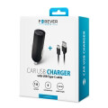 forever m02 usb car charger 1a cable type c extra photo 2