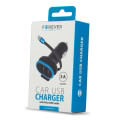 forever cc 02 dual usb car charger 3a with cable microusb extra photo 1