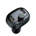 baseus transmitter fm t type s 09 bluetooth mp3 car charger black extra photo 1