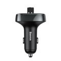 baseus transmitter fm t type s 09 bluetooth mp3 car charger black extra photo 3