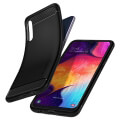 spigen rugged armor back cover case for samsung galaxy a50 black extra photo 1