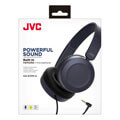 jvc ha s31m foldable on ear headphones with microphone blue extra photo 3
