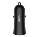 hoco car charger easy route dual port mini car charger 31a z30 black extra photo 1
