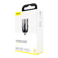 baseus car charger tiny star mini qc 30 1xusb 30w grey extra photo 3