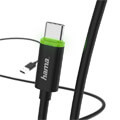 hama 178335 usb type c charging data cable with led indicator 1m black extra photo 2