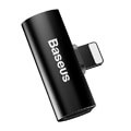 baseus adapter hf from working with apple lightning to 2x apple lightning black extra photo 1