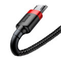 baseus cable cafule micro usb 24a 1m red black extra photo 2