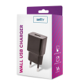 setty usb wall charger 1a black extra photo 1