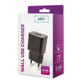 setty usb wall charger 24a black extra photo 1