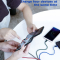 baseus fast 4 in 1 cable 2x lightning type c micro 35a black extra photo 2