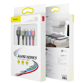 baseus fast 4 in 1 cable 2x lightning type c micro 35a black extra photo 3