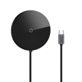 baseus circular mirror wireless charger hub 10w deep grey extra photo 1