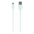 cablexpert cc usb2 amlm w 10 usb to 8 pin sync and charging cable white 10 ft extra photo 1