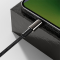 baseus tungsten gold fast charging data cable type c to lightning pd 20w 2m black extra photo 5