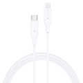 hama 183295 charging data cable usb type c to lightning 1 m white extra photo 1