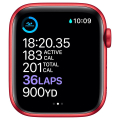 apple watch series 6 m00m3 44mm red aluminium case red sport band extra photo 4
