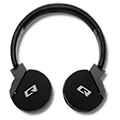 qoltec 50825 headphones wireless bt with microphone super bass black extra photo 2
