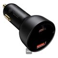 baseus superme digital display pps dual quick charger car charger black extra photo 1 baseus superme digital display pps dual quick charger car charger black extra photo 1