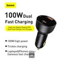 baseus superme digital display pps dual quick charger car charger black extra photo 2 baseus superme digital display pps dual quick charger car charger black extra photo 2