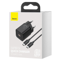 baseus super si quick charger 1c 25w set mini white cable type c to type c 3a 1m black extra photo 5