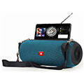 gembird spk bt 17 g portable bluetooth speaker with antenna green extra photo 2