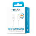 forever cable usb c lightning 10 m 3a white extra photo 1