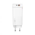 forever core pd qc 30 gan charger 1x usb 1x usb c 65w white extra photo 1