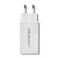 qoltec gan fast 65w charger 5 20v 225 325a usb usb type c pd extra photo 2