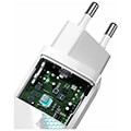 baseus gan2 lite quick charger 2x usb type c 65watt white extra photo 7