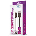 setty cable usb lightning 30 m 2a black new extra photo 1