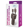 setty car charger 1x usb 1a black microusb cable 10 m new extra photo 1