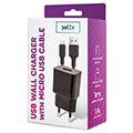 setty charger 1x usb 1a black microusb cable 10 m new extra photo 1