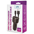 setty charger 1x usb 24a black microusb cable 10 m new extra photo 1