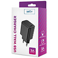 setty charger 1x usb 3a black extra photo 1