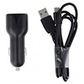 maxlife mxcc 01 car charger 1x usb 21a black usb c cable extra photo 1