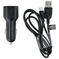 maxlife mxcc 01 car charger 2x usb 24a black microusb cable extra photo 1
