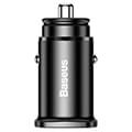 baseus square metal carcharger pps30w usb type c port pd30 qc40 scp afc black extra photo 1