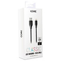 forever core classic cable usb lightning 15 m 24a black extra photo 1