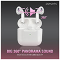4smarts true wireless hd bluetooth stereo headset skypods pro qi charging pink extra photo 2