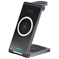 4smarts wireless charger ultimag trio fold 225w smartphone watch bluetooth black extra photo 1