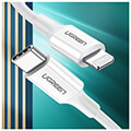 ugreen charging cable mfi us171 18w pd type c to lightning i6 white 1m 10493 3a extra photo 2