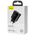 baseus speed mini 20w travel charger type c black extra photo 2