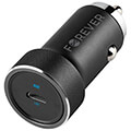 forever cc 06 pd qc car charger 1x usb c 20w black extra photo 1