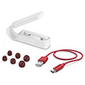 hama 184104 spirit pocket bluetooth headphones true wireless in ear white extra photo 1