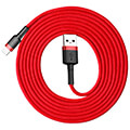 baseus cafule cable usb for lightning 24a 1m red extra photo 1